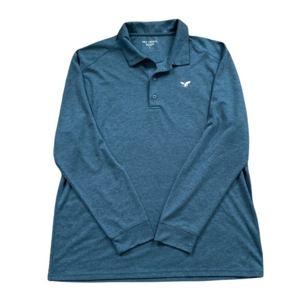 Golf America Long Sleeve Polo Shirt Sz. L‎ NWOT